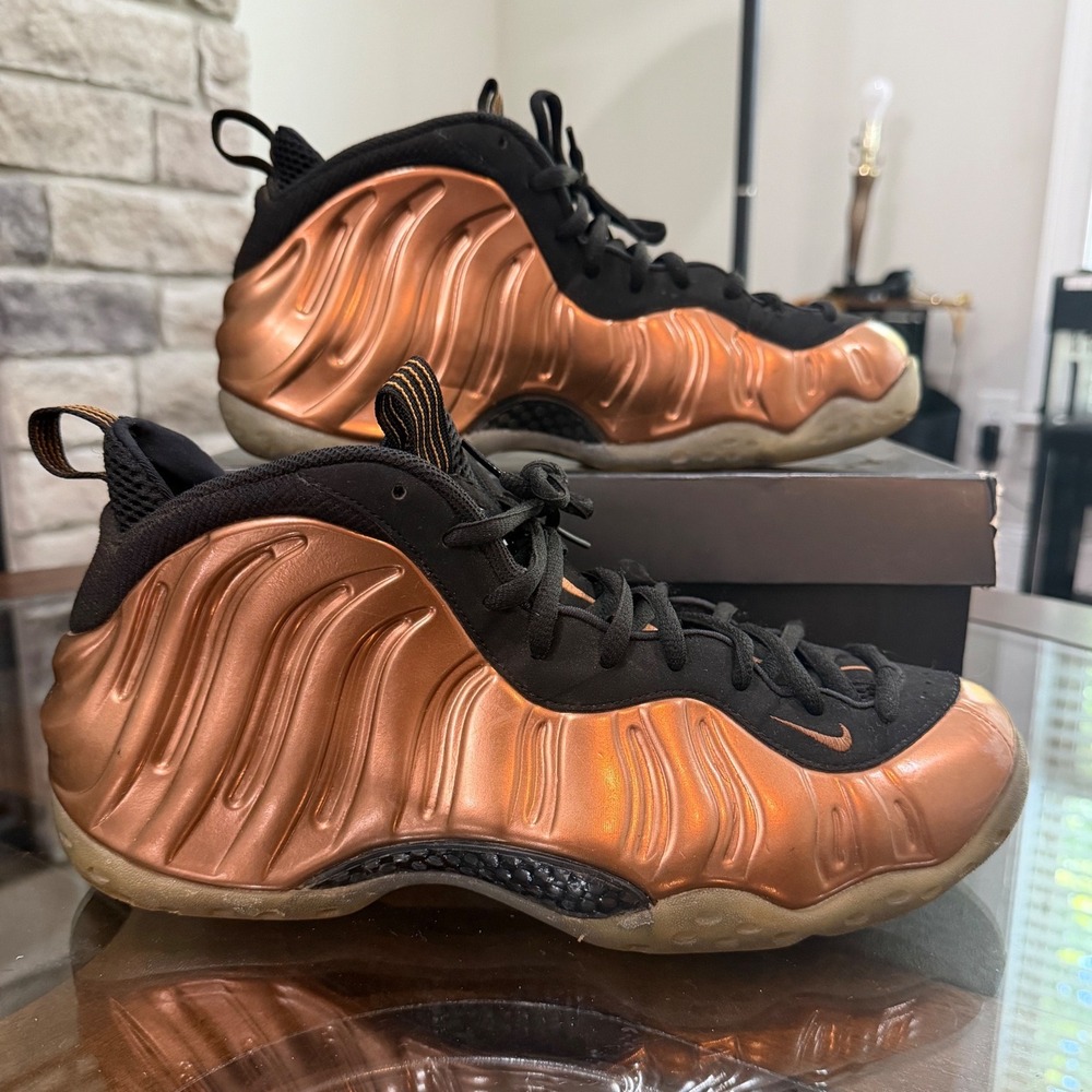 Nike Air Foamposite‎ One Copper Black Metallic 314996-007 Mens Basketball Shoes